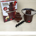 Chocolate fountain machine - mini diy home melting tower with heating - small chocolate machine waterfall maker