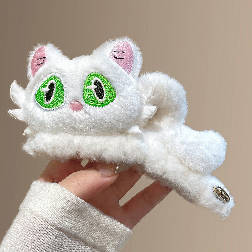 New arrivalk-stylestuffedstereo cat scratch clip cute hair shark clip hair clip female back of head hair scratch