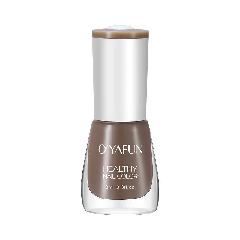 New ouyafei water-based nail polish, no baking required, quick-drying, peelable, 8ml, student-friendly clear top coat, wholesale