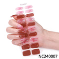 Baking lamp hardening uv second generation gel manicure stickers waterproof hot stamping korean cross-border semi-cured nail stickers personalized