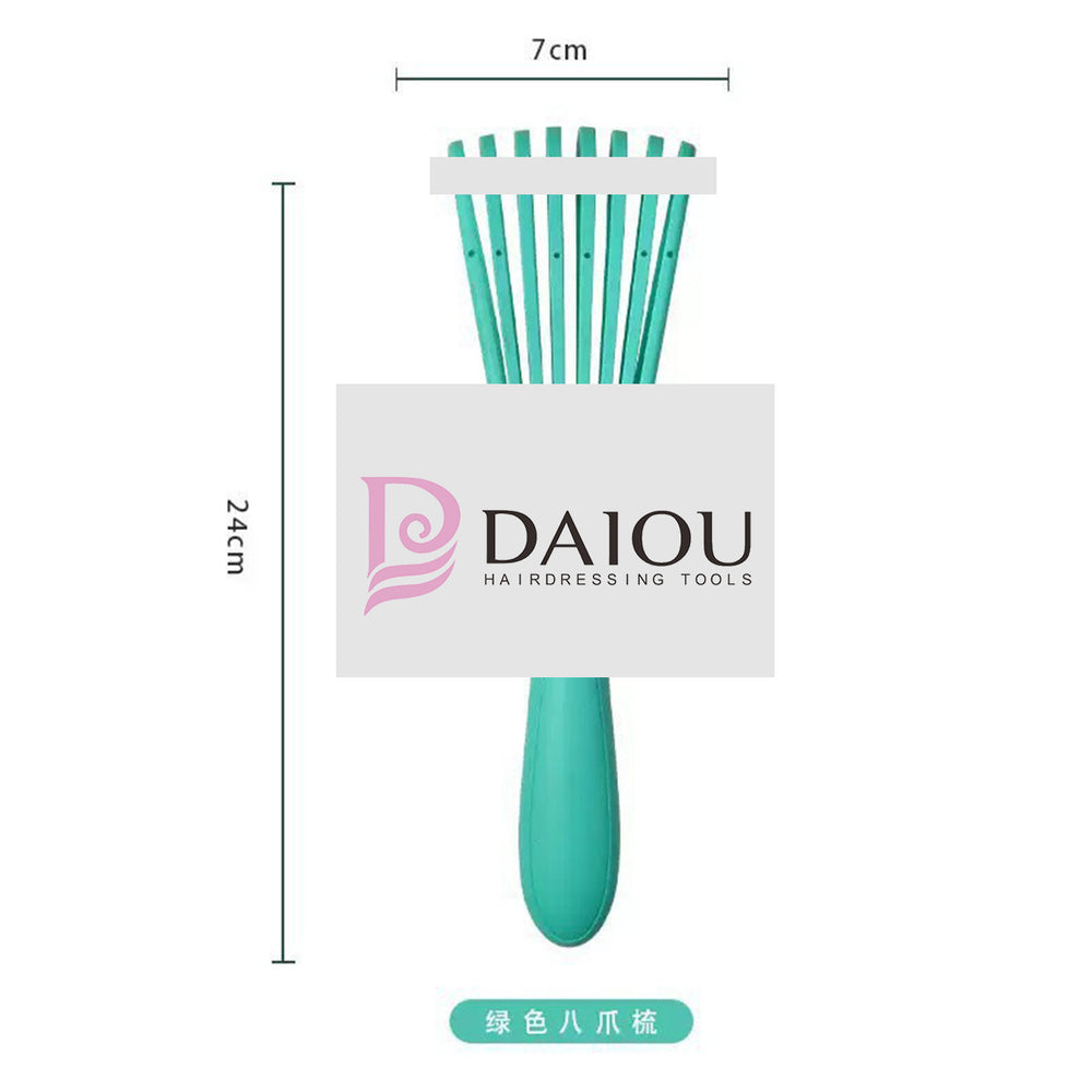 popular eight-claw comb for home fluffy styling hairdressing massage straight hair comb shampoo smooth hair rib comb in stock