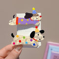 Hat puppy hairpin insgirlcute cherry duckbill clip polka dot star acrylic hairpin side clip hair accessories