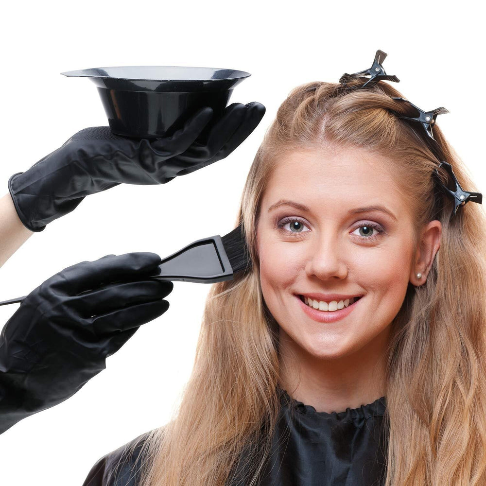 26-piece hairdressing tool set, baking oil bowl, hair dyeing brush, earmuffs, gloves, shawl, crocodile clip, disposable shower cap