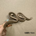 Frosted snake-shaped khaki [13cm]