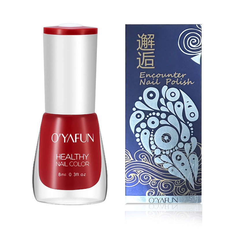 Ouyafei new arrival water-based nail polish 8ml no-bake peelable long-lasting quick-drying nail polish student peelable nail polish