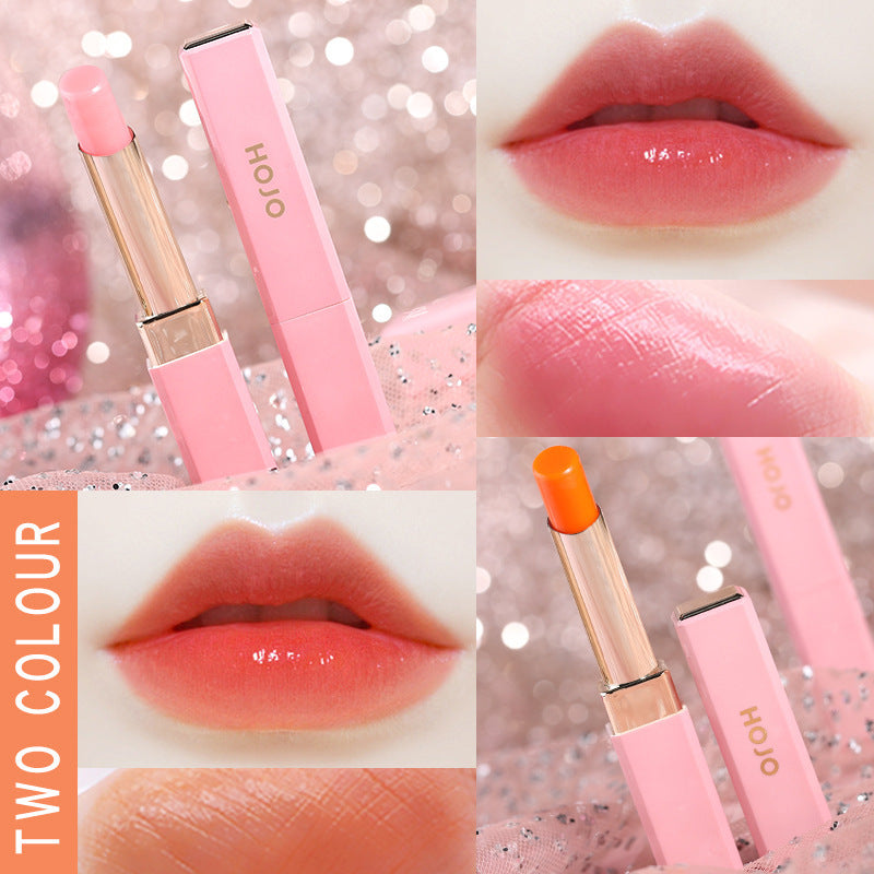 Hojo sakura color changing plumping lip balm for women, autumn and winter moisturizing, non-fading, non-stick cup, warm color changing lipstick