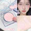 Makeup xixi tea peach heart single color blush expansion and contraction color matte nature to enhance complexion contouring blush palette