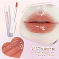 Novo water crystal refractive lip glaze waterproof water light mirror non-stick cup low saturation makeup whitening student lipstick