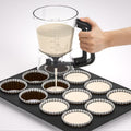 Temu new batter dispenser batter funnel cup cake handheld dispenser measuring cup baking tool