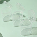 Plastic powder puff box small finger powder puff box packaging box boxed dustproof portable cover jewelry storage box