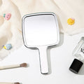 Portable water ripple handheld student makeup mirror - dorm room, home, storage, plastic, home decor, bright light desktop glass mirror