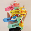 High-value spongebob & patrick star hair clips - cute cartoon resin claw clips - girly hair accessories - sweet gift