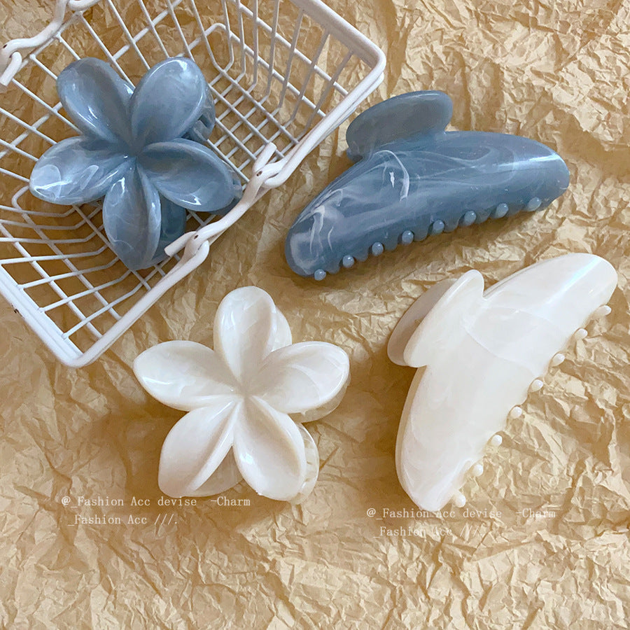 Ink texture classyelegant hair clip, back of head hair clip, women's large hair volume, shark clip hair accessories