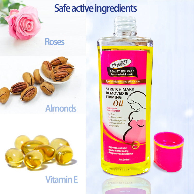 stretch mark essential oil multi-effect moisturizing pregnant oil to reduce fine lines and melanin whole body bb massage oil 200ml
