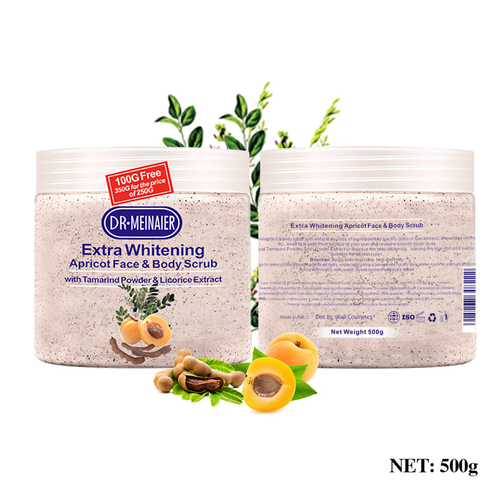 apricot fruit plant scrub, beautiful skin, exfoliating, cleansing, facial and body moisturizing, chicken skin removal, wholesale skin care
