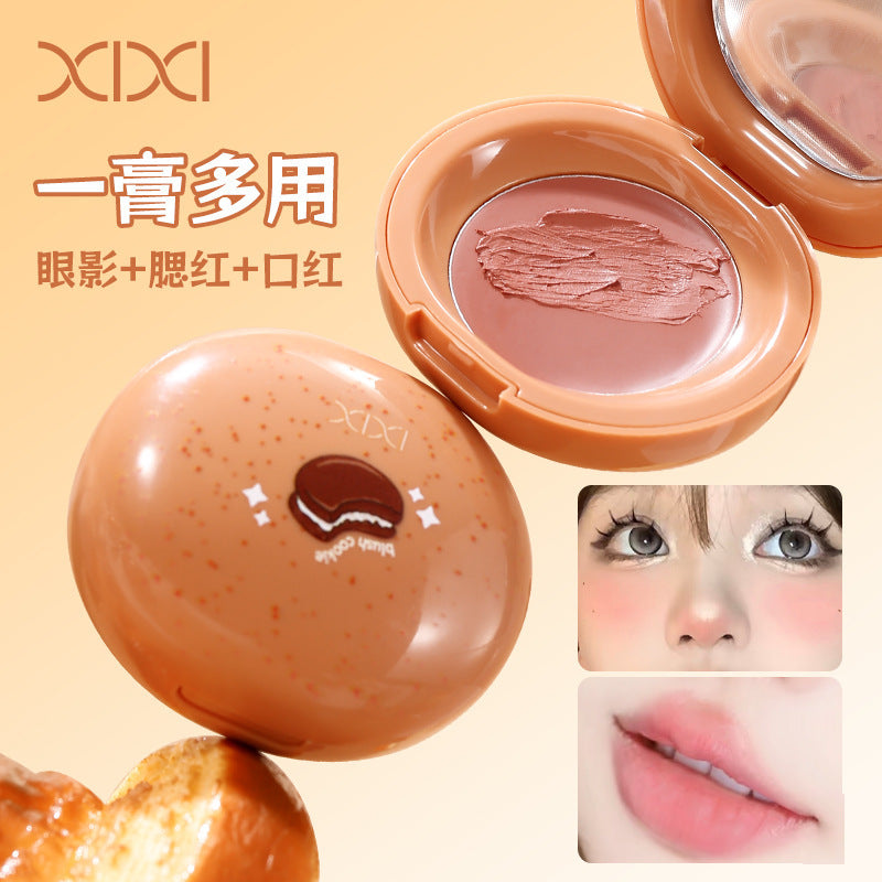 Makeup xixi cookie milk candy multi-purpose powder cream - affordable natural nude makeup for students - enhances complexion - lip clay & blush cream