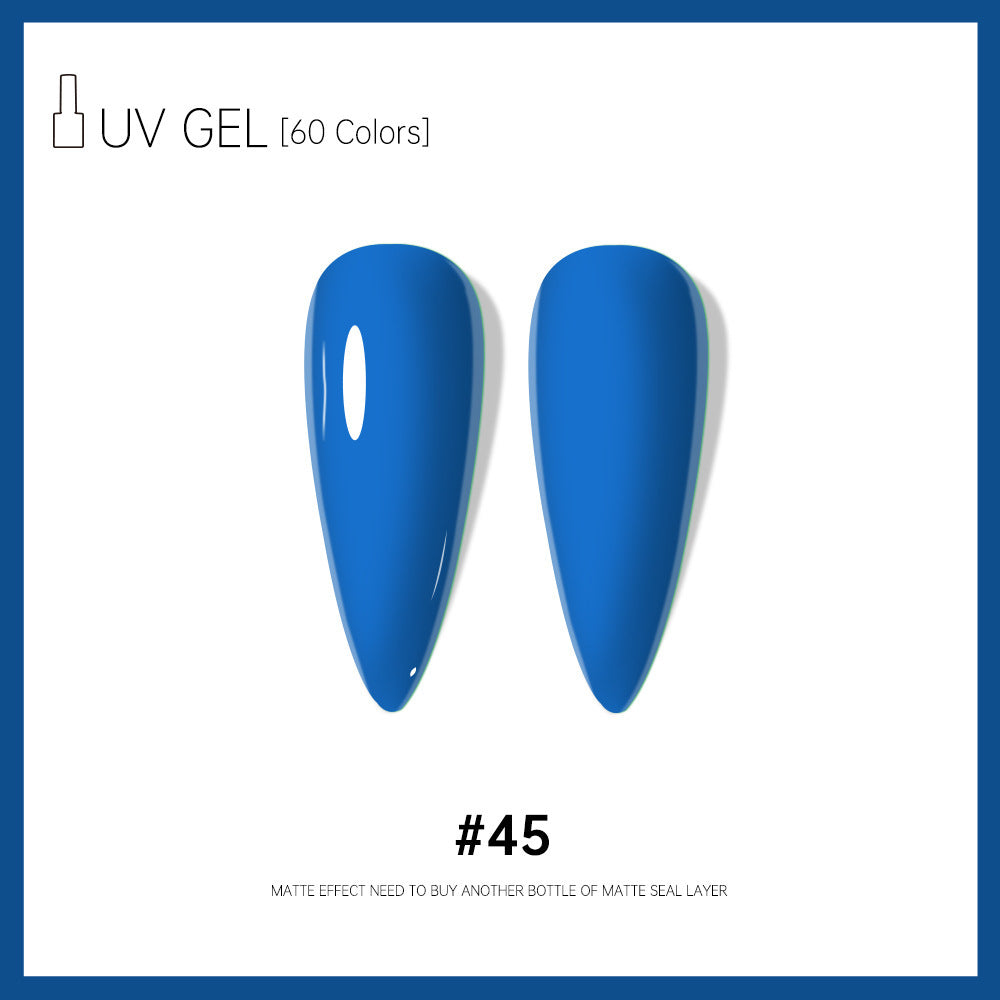 Risyal cross-border exclusive: 60 colors of 15ml gel nail polish - includes basic gel, cat eye gel, and more