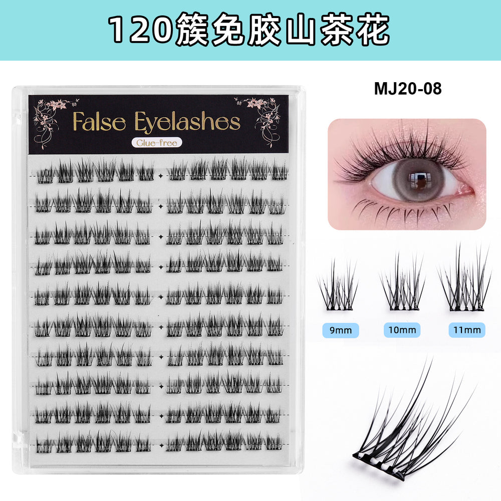 Carefully selected* pingdu glue-free false eyelashes 10 rows of nature self-adhesive mixed large-capacity fox false eyelashes in stock wholesale