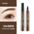 Artificial water eyebrow pencil four-pronged wild long-lasting non-smudged waterproof anti-sweat non-fading natural eyebrows clearly defined