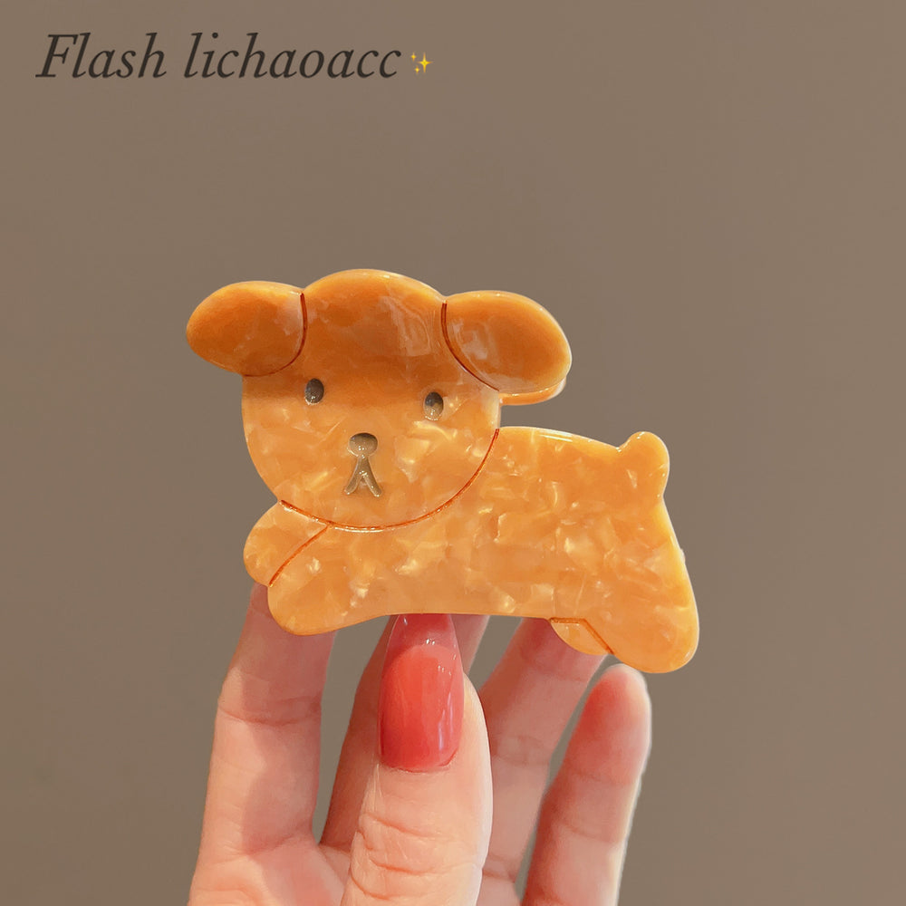 Sweetheart milk rabbit ~ cute acetic acid rabbit clip gentle girl heart hair clip home girl same style new hair accessories