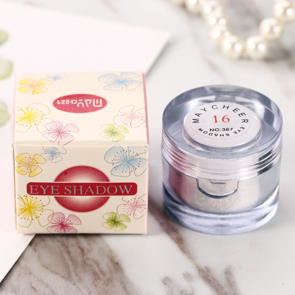 Maycheer brilliant pearlescent white highlight powder beauty eye head horizontal silkworm brightening eyeshadow powder