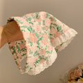 Headscarf women's headband summer cute sweet girl lace triangle scarf hairband french style tie-up photo prop square scarf headwear