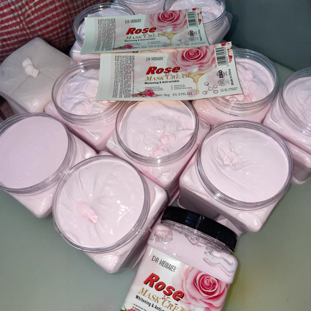 rose brightening mask, apply-on body mask, mask cream, rose massage cream 1kg - wholesale for export