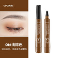 Artificial water eyebrow pencil four-pronged wild long-lasting non-smudged waterproof anti-sweat non-fading natural eyebrows clearly defined