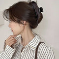Niche stylesense of designkoreanelegant large hairpin female back of head hair clip casualeasiest for match shark clip