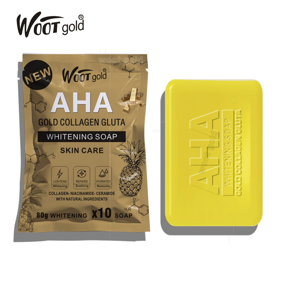 foreign trade bagged english gold collagen soap 80g bath and facial cleansing natural fruit acid ingredient handmade soap