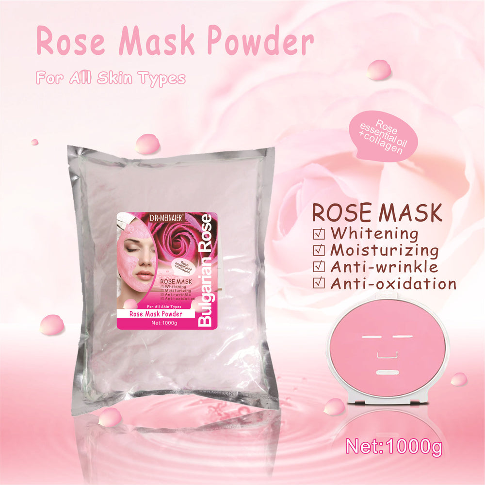 Wholesale 1000g rose clay mask powder for export - professional skincare, hydrating, moisturizing, and revitalizing facial mask powder for beauty salons
