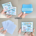 Gege bear cute cloud facial oil-absorbing sheets with built-in puff and makeup mirror - oil control, refreshing, portable for students
