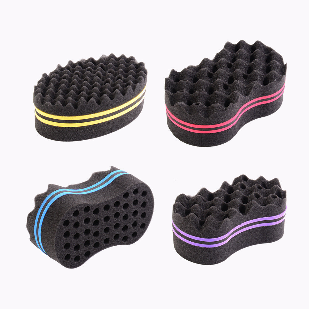 oval memory foam hair curling ball dirty braid large and small hole sponge curling tool wholesale