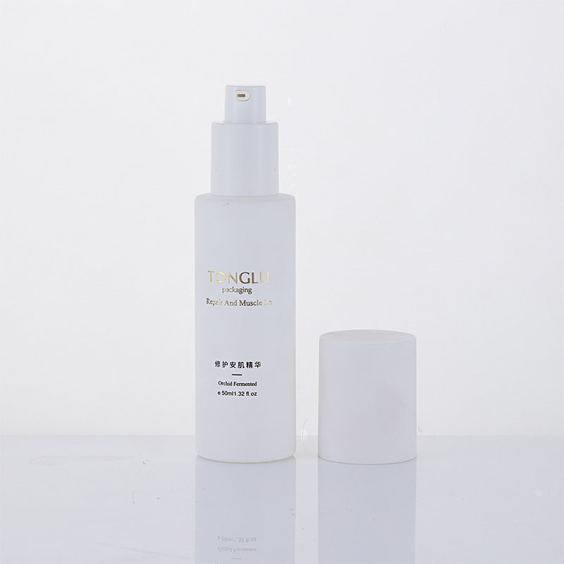 Ready-to-ship lotion & serum bottle set: 120ml spray bottle, 100ml lotion bottle, 40ml eye cream bottle, 50g glass jar
