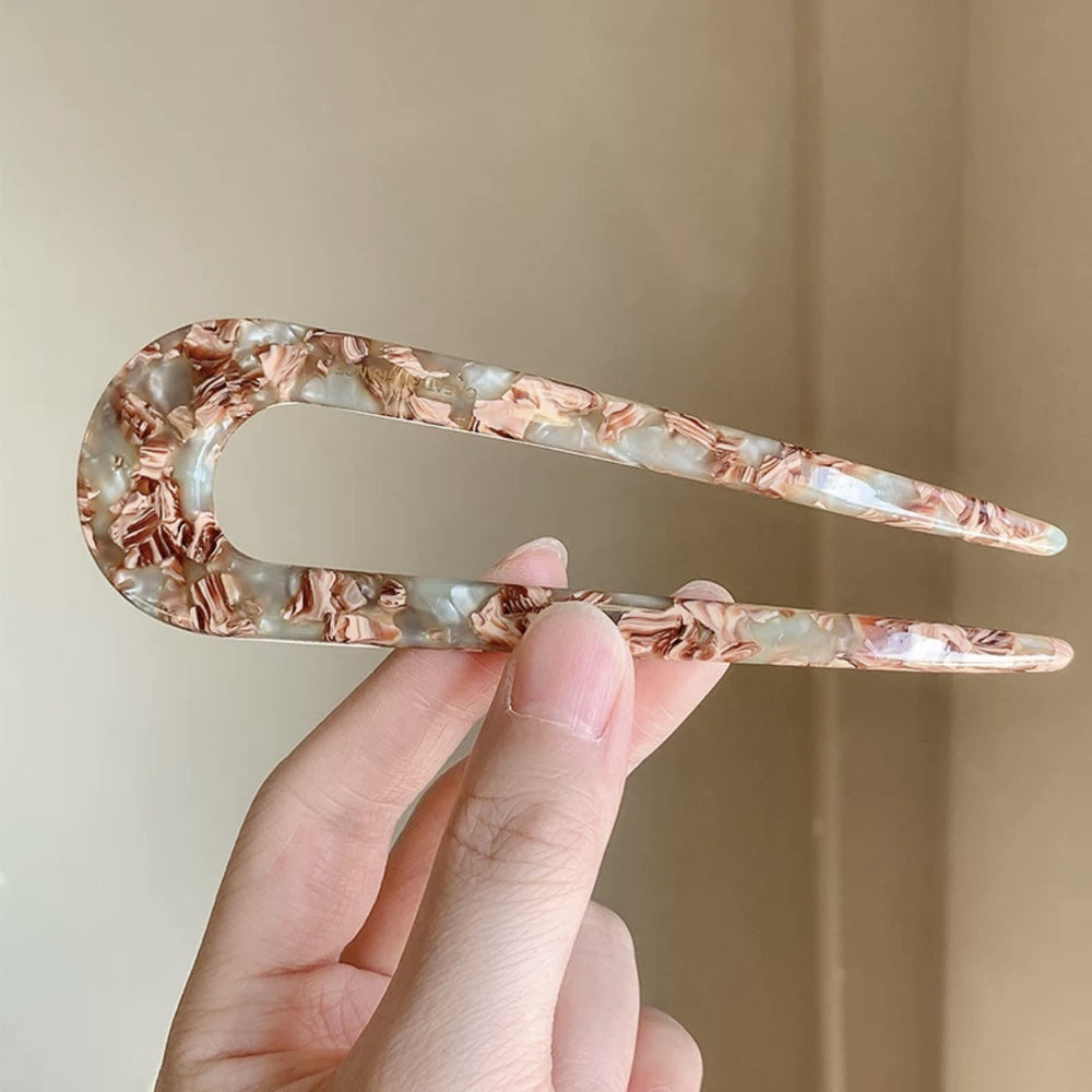 U-shaped hairpin for women, high-end chinese ancient style, new chinoiserie, hairpin, headdress, casual modern daily fixed hairpin