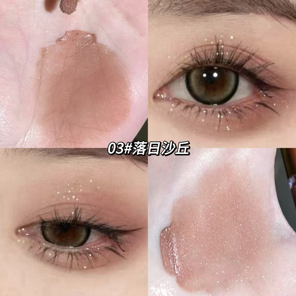 Makeup kakashow starry liquid eye shadow pearlescent matte fine shimmer highlight brightening lying silkworm eye shadow liquid