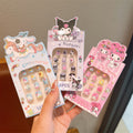 Kids' nail sticker set - cute princess designs, removable hard false nails, nail art for girls, adorable cartoon gifts for women