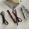 Classy anchor red leather bows hairpin sweet and cool easiest for match side clip bangs clip hairpin hair accessories headwear