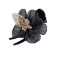 Bun head gripper headwear classy hair clip for women summercasualelegant flower mesh back of head hair clip