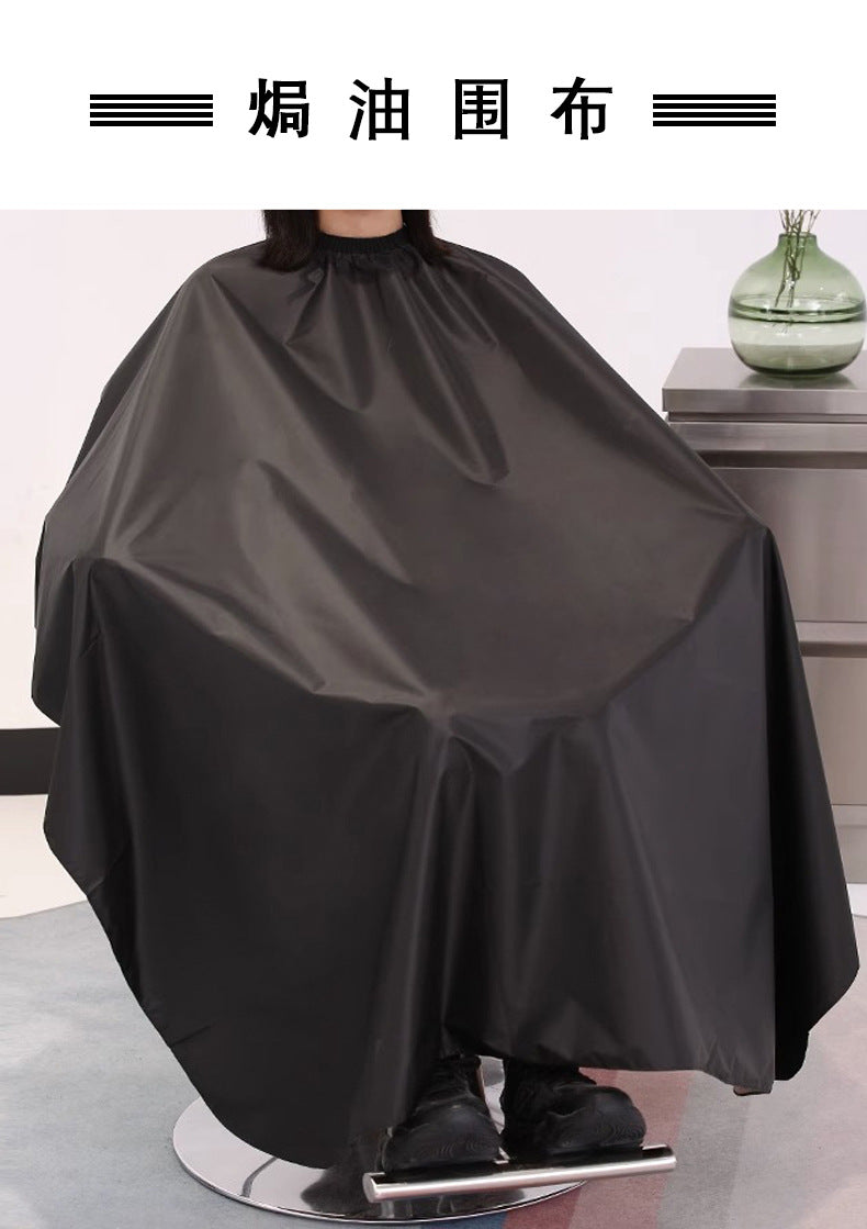 Customizable logo barber cape - hair cutting cape for barbershops & home use - non-stick hair drape