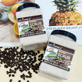 1kg strawberry coffee fruit facial scrub body exfoliator - blackhead removal, cleansing, brightening, and moisturizing