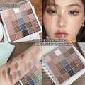 Capel 25-color lucky eyeshadow palette - shimmering, fine glitter, milk tea earth tones - affordable eyeshadow for students