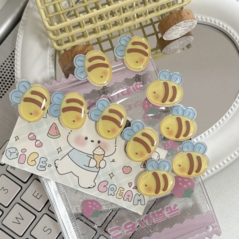 Purple hair clips - 50 piece set: cute hair clips, sweet & girly bang clips, japanese style cartoon hair accessories