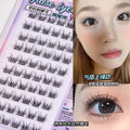 Jonbos self-adhesive glue-free false eyelashes - natural, realistic, and effortless beauty: mermaid snowflower single cluster lashes