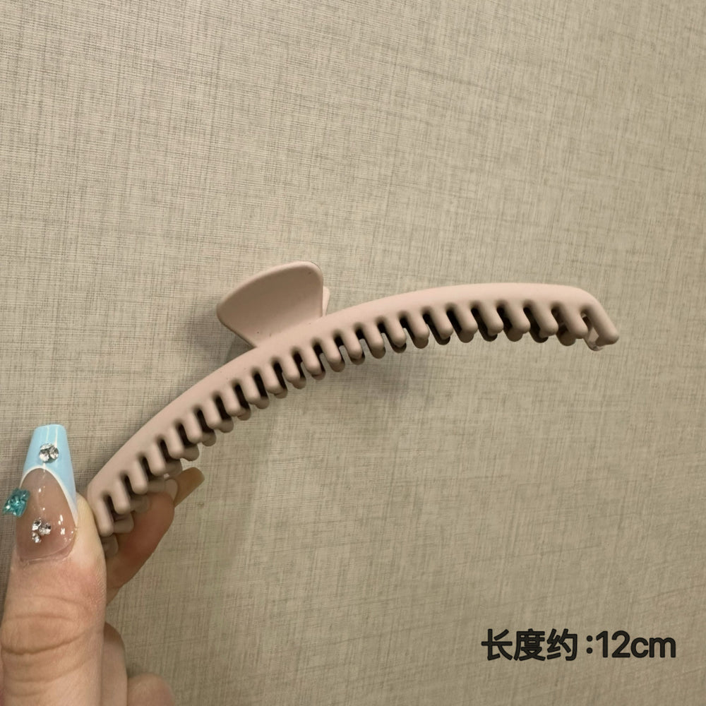 Japanese style classy cute transparent white polka dot fashion multi-hair sweet large size back of head shark girl hairpin hair accessories