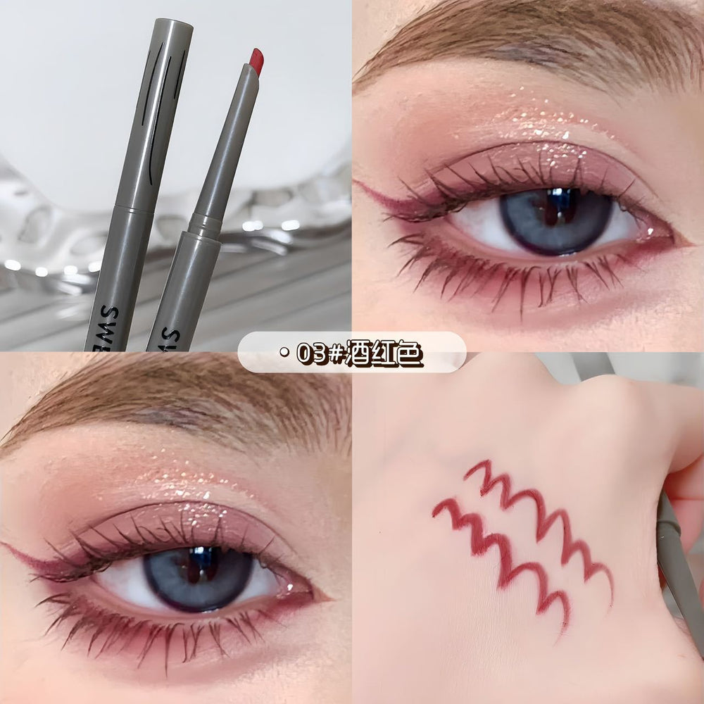 Sweet mint machete eyeliner gel pen long-lasting waterproof sweatproof not easy to smudge outline to shadow silkworm pen