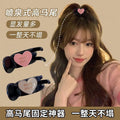 Letter love hair clip high ponytail fixed clip popularsweet grab clip female ball head back of head ponytail clip