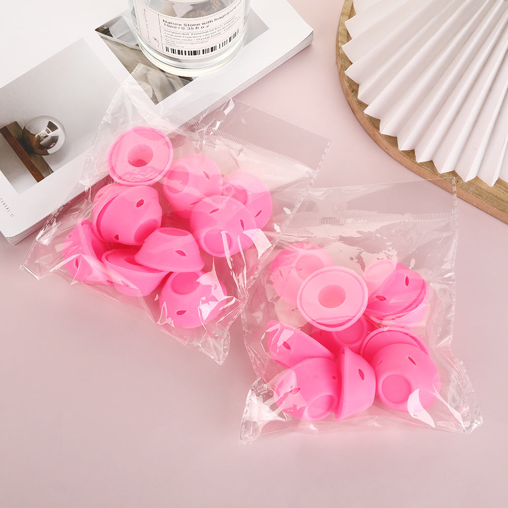 Ready-to-ship silicone hair curlers - mushroom & bell style - damage-free, heatless hair curlers for bangs & hair styling - wholesale