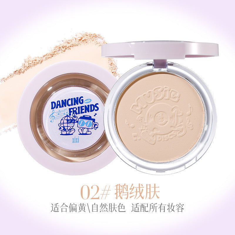 Xixi punk future soft focus powder set makeup oil control concealer no powder no makeup waterproof sweatproof honey powder