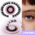 hot-selling full strip pair, mixed natural thick and curly false eyelashes, european and american versatile eyelash glue style